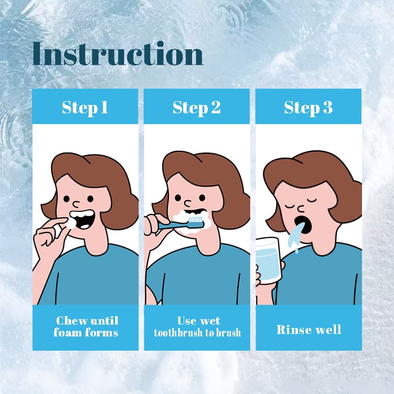 How to use YIKAVO PUREPOP Toothpaste Tablets